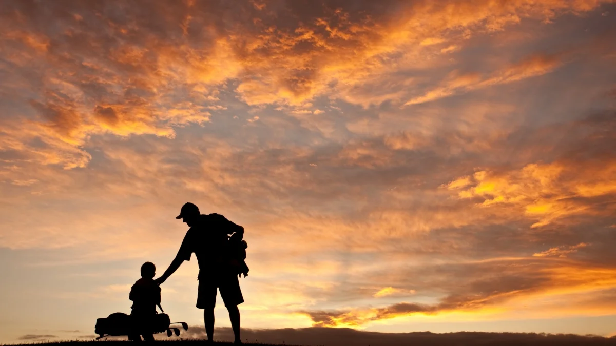 Tiger Woods and son Charlie teamed to reel off a tournament record